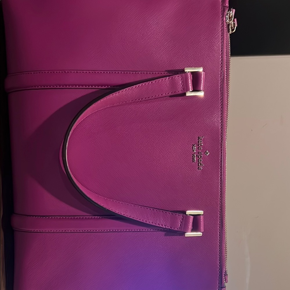 Kate Spade Pink Leather Tote Bag